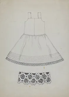 Evelyn Bailey Prints: Doll's Cotton Petticoat, c. 1936. Creator: Evelyn Bailey