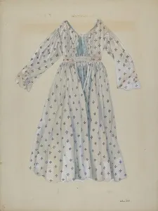 Dolls Prints: Doll's Dress, c. 1936. Creator: Lillian Stahl