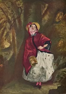 Dickens Gallery: Dolly Varden, 1842, (c1950). Creator: William Powell Frith