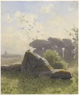 Portal Tomb Prints: Dolmen, 1846-1867. Creator: Gerrit Alexander Godart Filip Mollinger