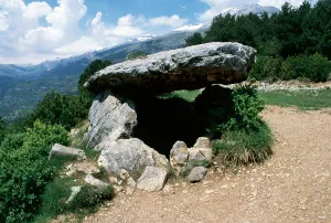 Dolmen of Tella, Aragon, province of Huesca, Spain, 4th millennium BC (2001). Creator: LTL