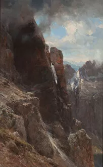 Dolomites Gallery: Dolomites landscape, Between 1874 and 1880. Creator: Compton, Edward Theodore (1849-1921)