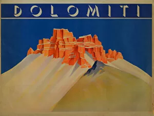 Chromolithography Gallery: Dolomiti, 1910s-1920s. Creator: Anonymous