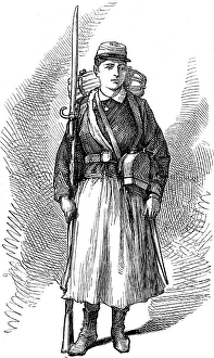 Corporal Prints: Dolores Rodriguez, a Peruvian vivandiere, 1880. Creator: Unknown