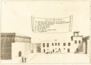 Jerusalem Israel Gallery: Third Part of the Via Dolorosa, 1619. Creator: Jacques Callot