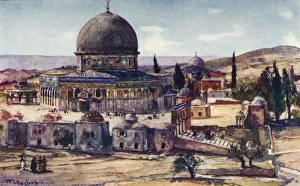 Haram Esh Sharif Prints: The Dome of the Rock from Barracks Near the Tower of Antonia