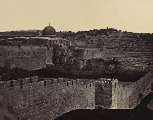 Cella Gallery: [Dome of the Rock, Jerusalem], 1856-57. Creator: Felice Beato