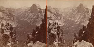 Carleton Eugene Watkins Gallery: The Domes from Moran Point, Yosemite, 1861 / 76. Creator: Carleton Emmons Watkins