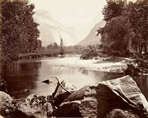 Attributed To Carleton E Collection: The Domes, Yosemite, ca. 1872, printed ca. 1876. Creator: Attributed to Carleton E