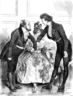 Stocking Prints: A Domestic Drama - Act I. - The Choice (between Worth and Wealth) drawn By F