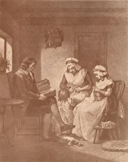 George Morland Prints: Domestic Happiness, Laetitia with her Parents, 1789. Artist: John Raphael Smith
