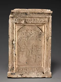 New Kingdom Prints: Domestic Shrine, c. 1479-1425 BC. Creator: Unknown