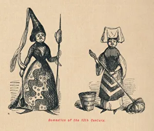 The Comic History Of England Gallery: Domestics of the 15th Century, . Artist: John Leech