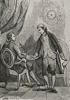 Agreement Prints: Domingo Iriarte and Barthelemy sign the Peace in Basel on 22 July 1795