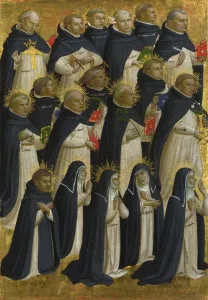 The Dominican Blessed (Panel from Fiesole San Domenico Altarpiece), c. 1423-1424. Artist: Angelico, Fra Giovanni, da Fiesole (ca. 1400-1455)