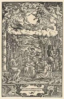 Doves Collection: The Dominion of Venus, from The Seven Planets, 1533. Creator: Unknown