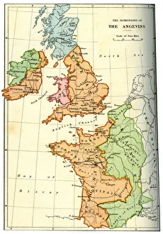 Richard I Prints: The dominions of the Angevins, 1892