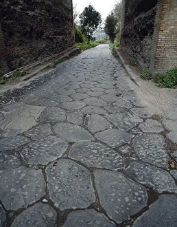 Via Domiziana (Domitiana), Cumae, Italy, 1999. Creator: LTL