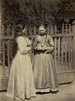 Sarafan Prints: Don cossacks traditional feast costume, 1876