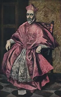 Inquisition Collection: Don Fernando Nino De Guevara, (Portrait of Cardinal Nino de Guevara), 1598, (1938). Artist: El Greco