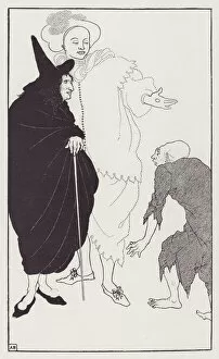 Aubrey Beardsley Collection: Don Juan, Sganarelle and the Beggar, from The Savoy No. 8, 1896