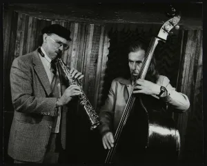 P Ind Prints: Don Lanphere and Peter Ind playing at The Bass Clef, London, May 1985
