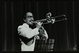 Hertfordshire Gallery: Don Lusher in concert with the Welwyn Garden City Band, Hatfield Polytechnic, Hertfordshire, 1984