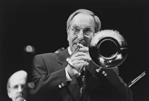 Trombonist Prints: Don Lusher, Kenton Rendezvous, Egham, Surrey, 2000. Creator: Brian Foskett