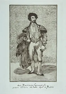Bolero Prints: Don Mariano Camprubi (Le Bailarin), 1862-63. Creator: Edouard Manet