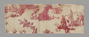 Lagren And Xe9 Gallery: Don Quichotte (Don Quixote) (Furnishing Fabric), France, c. 1785. Creator: Unknown