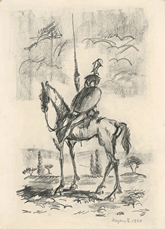 Cyprian Prints: Don Quixote, 1944. Creator: Cyprian Majernik