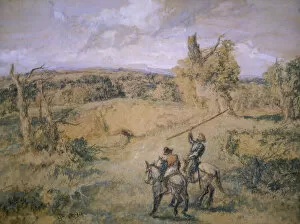 Don Quixote Gallery: Don Quixote and Sancho Panza, 1894. Artist: Sir John Gilbert