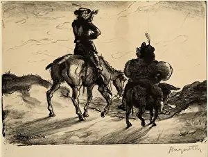 Adventure Prints: Don Quixote and Sancho Panza. Creator: Louis Anquetin