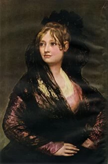 Avalon Press Gallery: Dona Isabel Cobos De Porcel, c1805, (1946). Creator: Francisco Goya