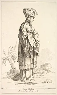Simon Francois Prints: Dona Mitilena, from Recueil de diverses fig. res etrangeres Inventees par F