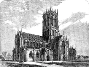 Scott Gilbert Prints: Doncaster Church, 1858. Creator: Unknown