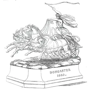Quadriga Prints: The Doncaster Cup, 1845. Creator: Unknown