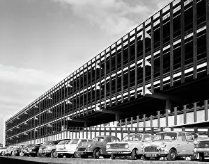 Doncaster North Bus Station car park, South Yorkshire, 1967. Artist: Michael Walters