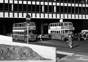Two Decker Gallery: Doncaster North Bus Station, South Yorkshire, 1967. Artist: Michael Walters