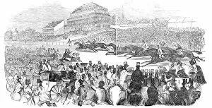 Horse Race Gallery: Doncaster Races, the St. Leger, 1844. Creator: Unknown