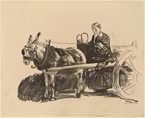 The Donkey Cart, 1922. Creator: George Wesley Bellows