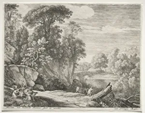 Herman Van Swanevelt Dutch Prints: The Donkey Led to the River, c. 1652-1654. Creator: Herman van Swanevelt (Dutch, c