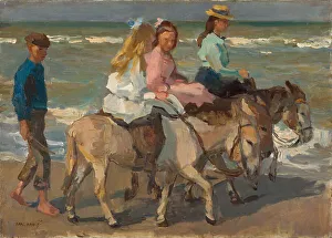 Israels Prints: Donkey riding, 1898-1901. Artist: Israels, Isaac (1865-1934)