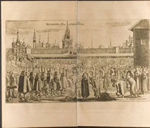 Moveable Feast Prints: The donkey walk in the Moscow Kremlin (Illustration from Travels to the Great Duke of Muscovy and t Artist)