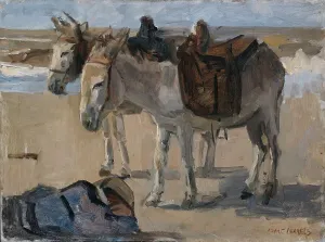 Donkey Ride Prints: Two Donkeys, 1897-1901. Creator: Isaac Lazerus Israels