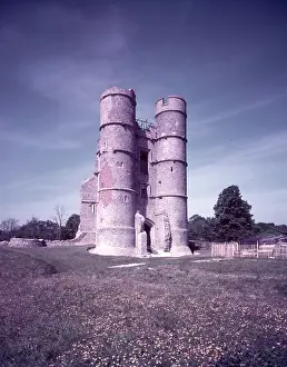 Berkshire Prints: Donnington Castle, near Newbury, Berkshire, c1955. Creator: Arthur Charles Kirby Ware