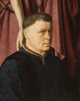 Dirck Collection: A Donor Presented by a Saint, ca. 1460-65. Creator: Circle of Dieric Bouts (Netherlandish, ca)