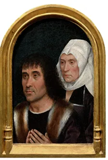 South Netherlandish Prints: Two Donors, 1500. Creator: Anon