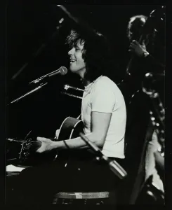 Pop Music Prints: Donovan in concert at the Forum Theatre, Hatfield, Hertfordshire, 10 October 1981