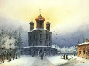 Images Dated 23rd February 2011: Donskoy Monastery, 1850s